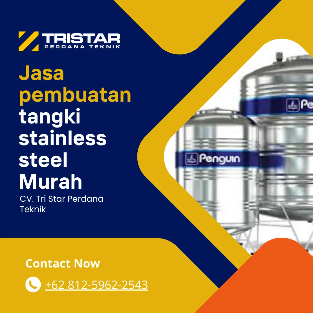 Jasa pembuatan tangki stainless steel Murah