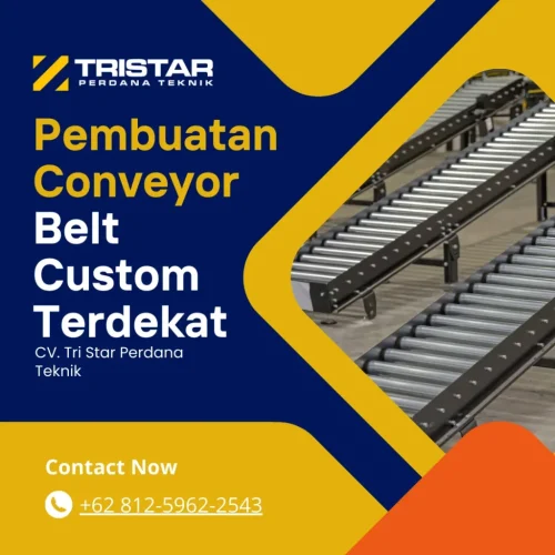 Pembuatan conveyor belt custom Terdekat